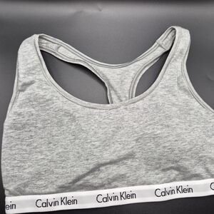 Calvin Klein Women's Grey Racerback Bralette